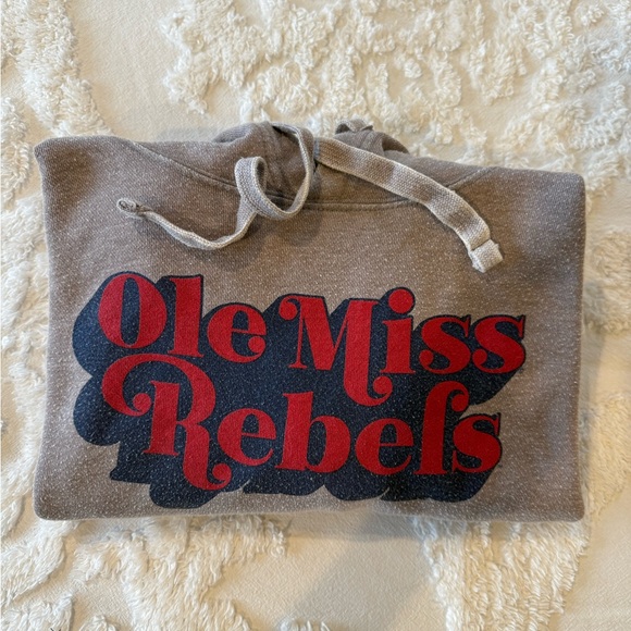 Ole Miss Rebels Gray Oversized Hoodie - Picture 5 of 5